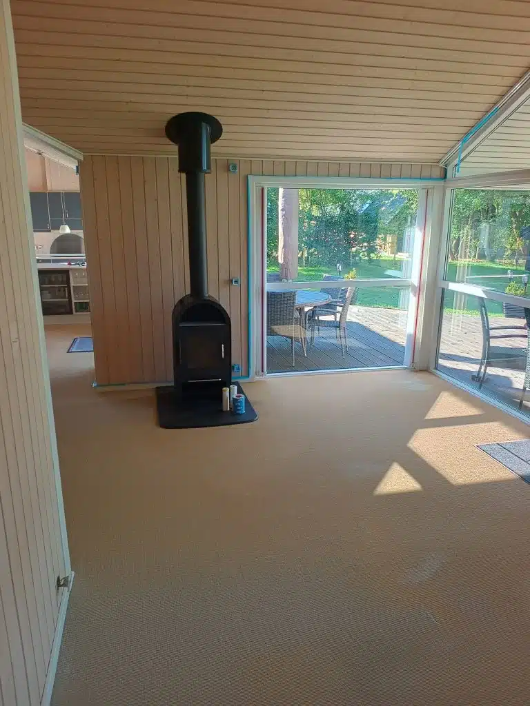 Før maling af sommerhus indendørs