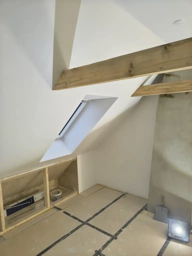 Efter maling af førstesal